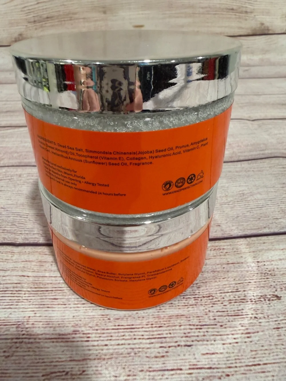 Grace Perfect Skin 2pc Set - Vitamin C Salt Scrub and Body Butter - Gifty!